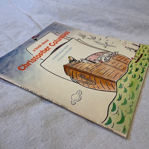 Vintage "A Book About Christopher Columbus" Paperback Book - Picture 2 of 7